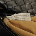 Bottega Veneta Black Intrecciato Leather Braided Handle Flap Shoulder Bag