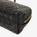 Bottega Veneta Black Intrecciato Woven Nappa Leather Cosmetic Case