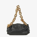 Bottega Veneta Black Leather Chain Pouch Bag