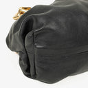 Bottega Veneta Black Leather Chain Pouch Bag