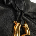 Bottega Veneta Black Leather Chain Pouch Bag