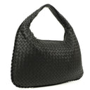 Bottega Veneta Black Nappa Intrecciato Medium Veneta Hobo Bag