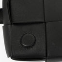 Bottega Veneta Black Nappa Intreccio The Belt Cassette Crossbody Bag