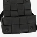 Bottega Veneta Black Nappa Intreccio The Belt Cassette Crossbody Bag