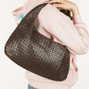Bottega Veneta Brown Nappa Intrecciato Medium Veneta Hobo Bag