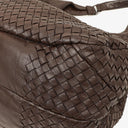 Bottega Veneta Campana Brown Nappa Intrecciato Hobo Bag