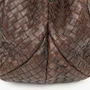 Bottega Veneta Campana Hobo Bag in Brown Intrecciato Nappa