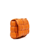 Bottega Veneta Cassette Padded Intrecciato Orange Crossbody Bag