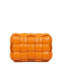 Bottega Veneta Cassette Padded Intrecciato Orange Crossbody Bag