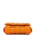 Bottega Veneta Cassette Padded Intrecciato Orange Crossbody Bag