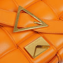 Bottega Veneta Cassette Padded Intrecciato Orange Crossbody Bag
