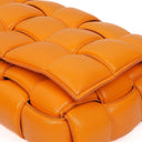 Bottega Veneta Cassette Padded Intrecciato Orange Crossbody Bag