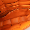 Bottega Veneta Cassette Padded Intrecciato Orange Crossbody Bag