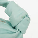 Bottega Veneta Celeste Blue Leather Double Knot Clutch