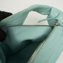 Bottega Veneta Celeste Blue Leather Double Knot Clutch