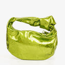 Bottega Veneta Chlorophyll Metallic Crushed Calfskin Mini Jodie Bag