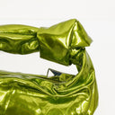 Bottega Veneta Chlorophyll Metallic Crushed Calfskin Mini Jodie Bag