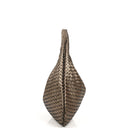 Bottega Veneta Chrome Metallic Nappa Intrecciato Large Veneta Hobo Bag
