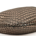 Bottega Veneta Chrome Metallic Nappa Intrecciato Large Veneta Hobo Bag