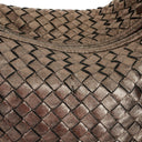 Bottega Veneta Chrome Metallic Nappa Intrecciato Large Veneta Hobo Bag