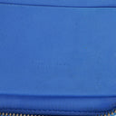 Bottega Veneta Continental Intrecciato Weave Blue Leather Wallet