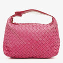 Bottega Veneta Fuchsia Nappa Intrecciato Cosmetic Case