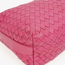 Bottega Veneta Fuchsia Nappa Intrecciato Cosmetic Case