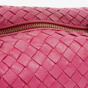 Bottega Veneta Fuchsia Nappa Intrecciato Cosmetic Case