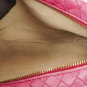 Bottega Veneta Fuchsia Nappa Intrecciato Cosmetic Case