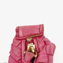 Bottega Veneta Fuchsia Nappa Intrecciato Cosmetic Case