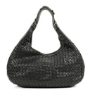 Bottega Veneta Intrecciato Campana Black Hobo Bag