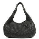 Bottega Veneta Intrecciato Campana Black Hobo Bag