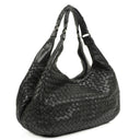 Bottega Veneta Intrecciato Campana Black Hobo Bag