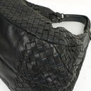 Bottega Veneta Intrecciato Campana Black Hobo Bag