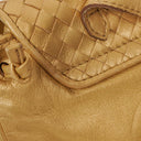 Bottega Veneta Intrecciato Gold Backpack