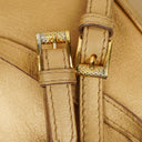 Bottega Veneta Intrecciato Gold Backpack