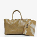 Bottega Veneta Intrecciato Patent Leather Cabat Tote Bag