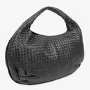 Bottega Veneta Large Belly Veneta Black Intrecciato Woven Nappa Leather Hobo Bag