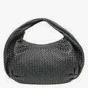 Bottega Veneta Large Belly Veneta Black Intrecciato Woven Nappa Leather Hobo Bag