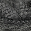 Bottega Veneta Large Belly Veneta Black Intrecciato Woven Nappa Leather Hobo Bag