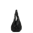 Bottega Veneta Medium Campana Black Nappa Intrecciato Hobo Bag