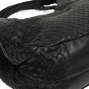 Bottega Veneta Medium Campana Black Nappa Intrecciato Hobo Bag