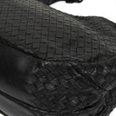 Bottega Veneta Medium Campana Black Nappa Intrecciato Hobo Bag