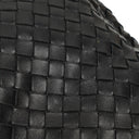 Bottega Veneta Medium Campana Black Nappa Intrecciato Hobo Bag