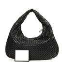 Bottega Veneta Medium Veneta Black Nappa Intrecciato Hobo Bag