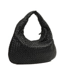 Bottega Veneta Medium Veneta Black Nappa Intrecciato Hobo Bag