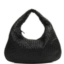 Bottega Veneta Medium Veneta Black Nappa Intrecciato Hobo Bag