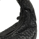 Bottega Veneta Medium Veneta Black Nappa Intrecciato Hobo Bag