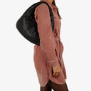 Bottega Veneta Medium Veneta Black Nappa Intrecciato Hobo Bag