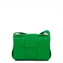 Bottega Veneta Mini Cassette Parakeet Maxi Intrecciato Leather Crossbody Bag